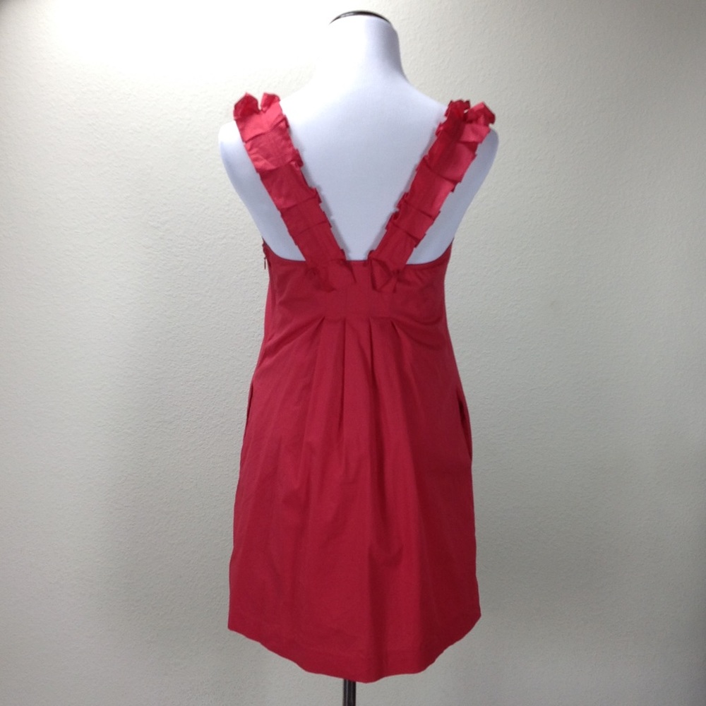 Anthropologie FEI Red Cotton Blend Tank Dress - Picture 5 of 8